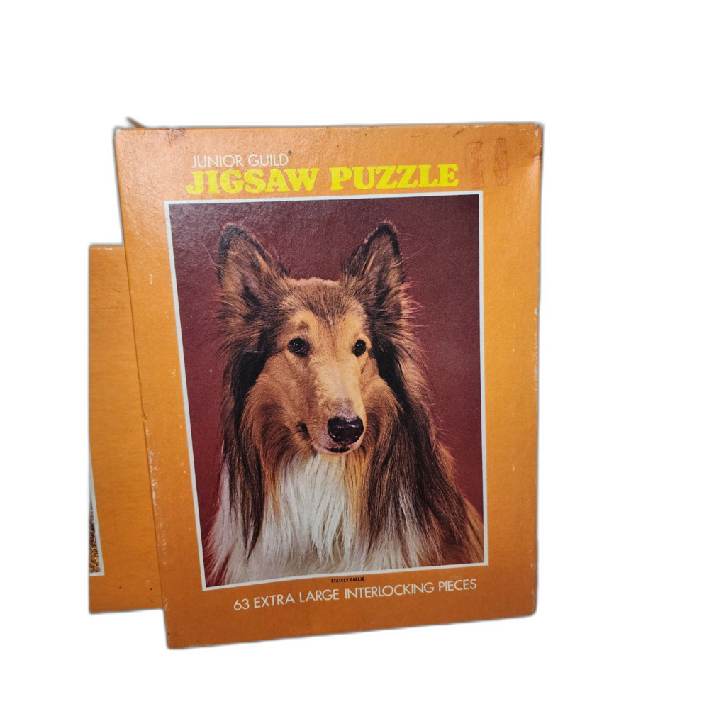 Vintage Junior Guild‎ Jigsaw Dog Puzzles Set Of 2 - Picture 2 of 9